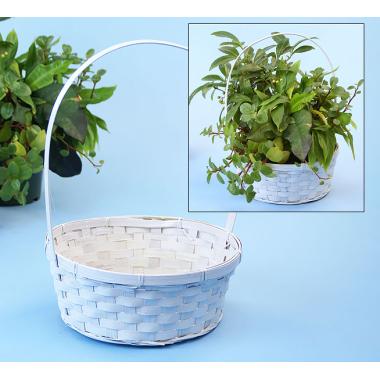 9  bamboo round utility so579 1w wholesale basket containers handled baskets medium
