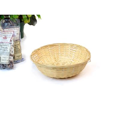14  round thin bamboo tray bo214 1 handles bowls