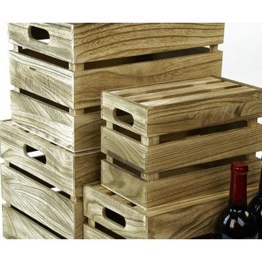 wood crate s4 burnt finish lid td35 4 handles