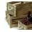 wood crate s3 burnt finish td36 3 handles bowls trays