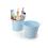 65  round tin pot light blue by08 1lb wholesale metal containers pails