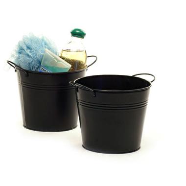 65  tin pot black by08 1blk wholesale metal containers pails pots 6