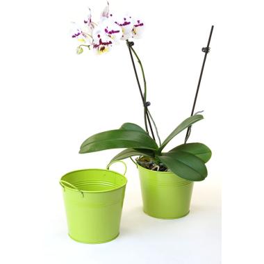 65  tin pot lime green by08 1lg wholesale metal containers pails pots
