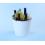 10  metal pail painted white by10 1w wholesale containers pails