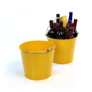 10  pail goldenrod wood handle by11 1gy wholesale metal containers