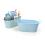 12  oval tub light blue by14 1lb wholesale metal containers tubs