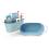 12  oval tub light blue by14 1lb wholesale metal containers tubs