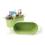12  oval tub lime green by14 1lg wholesale metal containers tubs
