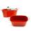 12  oval tin red tub by14 1r wholesale metal containers tubs