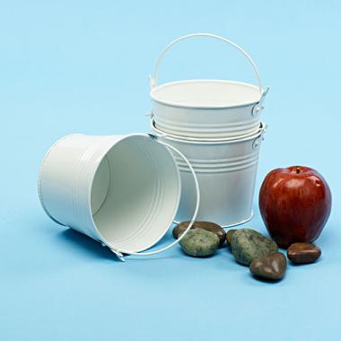 5  round white pail by41 1w wholesale metal containers pails pots 6