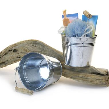 6  galvanized pail wood by43 1wd wholesale metal containers pails pots 6