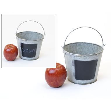 6  tin pail vintage chalk board by43 1vinch wholesale metal containers pails