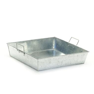 12  square galvanized tray ty42 1 wholesale metal containers rect sq ov
