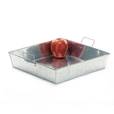 12  square galvanized tray ty42 1 wholesale metal containers rect sq ov