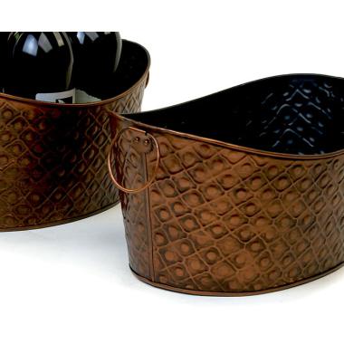 oval tub antique copper reproduction by56 1sm wholesale metal containers tubs