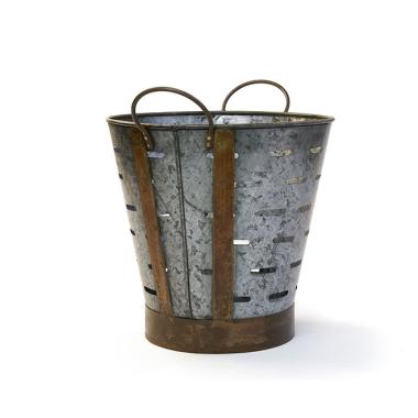 metal olive bucket deep vintage rustic by90 1 wholesale containers pails