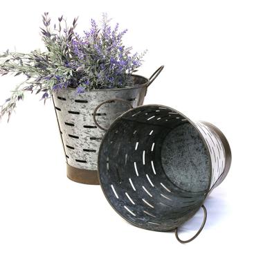 metal olive bucket deep vintage rustic by90 1 wholesale containers pails