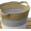 fabric storage bin cotton pf11 1 handles bowls trays