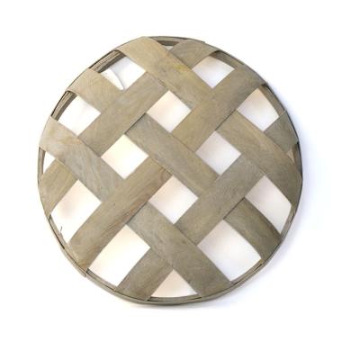woodchip round tobacco wall decor gray wash wd341 1 wholesale baskets