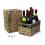woven basket storage bin rectangle set 2 tp30 handles