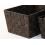 woven strap basket rectangle single large dark brown tp79 1lg