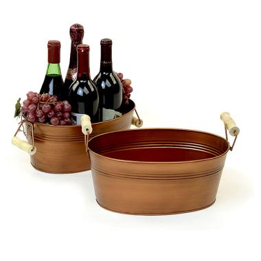 oval tub antique copper reproduction by873 1cowd wholesale metal containers tubs