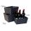 woven strap basket rectangle single small dark gray tp80 1sm