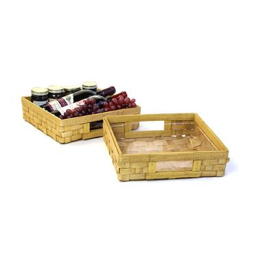 woodchip 12 sq slat tray med td86 1 handles bowls trays