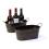 12  tin oval tub powder coated brown by14 1br wholesale metal containers