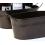 12  tin oval tub powder coated brown by14 1br wholesale metal containers