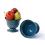625  solid iron metal urn antique teal by72 1xtl wholesale containers
