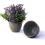5  solid iron metal pot antique grey by75 1xgy wholesale containers
