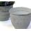 5  solid iron metal pot antique white by75 1xwh wholesale containers