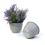 5  solid iron metal pot antique white by75 1xwh wholesale containers