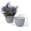 5  solid iron metal pot antique white by75 1xwh wholesale containers