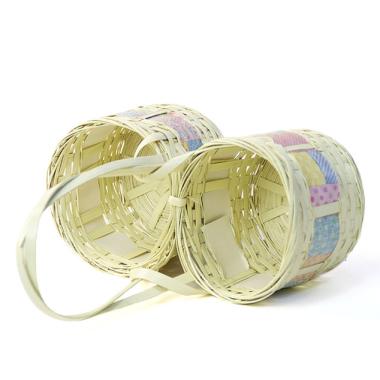 bamboo peanut shop pastel 2 4  pots so320 1w handled baskets small