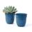 5  solid iron metal pot antique teal by74 1xtl wholesale containers