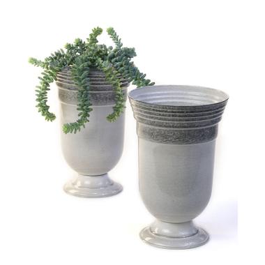 625  x 95h tall solid iron metal urn antique sand by71 1xwh