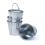 3 78  mini galvanized pail ridges by40 1no wholesale metal containers
