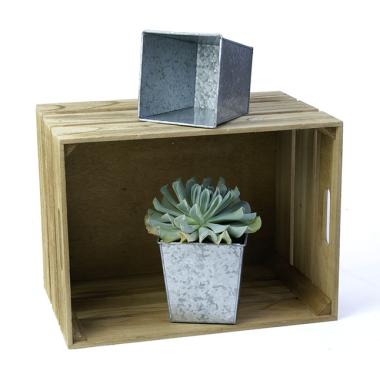 5 sq pot galvanized by58 1 wholesale metal containers pails pots rect sq