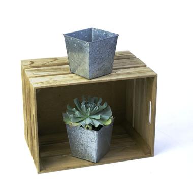 5 sq pot galvanized by58 1 wholesale metal containers pails pots rect sq
