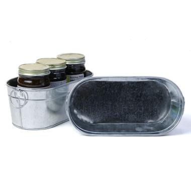 8  oval small tub galvanized by877 1 wholesale metal containers tubs