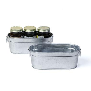 8  oval small tub galvanized by877 1 wholesale metal containers tubs