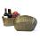15  bamboo double planter bo754 1s handles bowls trays