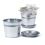6  tin pot saucer galvanized by206 1 wholesale covers