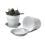 tin pot saucer antique white by204 1w wholesale metal containers pails