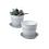 tin pot saucer antique white by204 1w wholesale metal containers pails