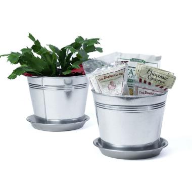 8  tin pot saucer galvanized by208 1 wholesale covers