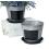 8  tin pot saucer vintage finish chalkboard by208 1vinch wholesale