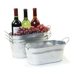 12" Galvanized Oval Tub